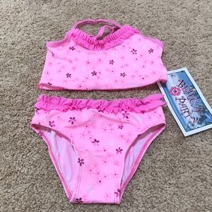 NWT! BEACH PARTY Size 4T pink ruffled bikini
